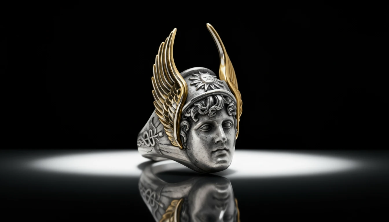 Hermes Kanatlı Yüzük