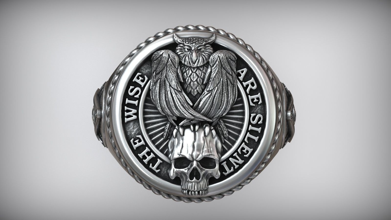Owl and Mason Ring
