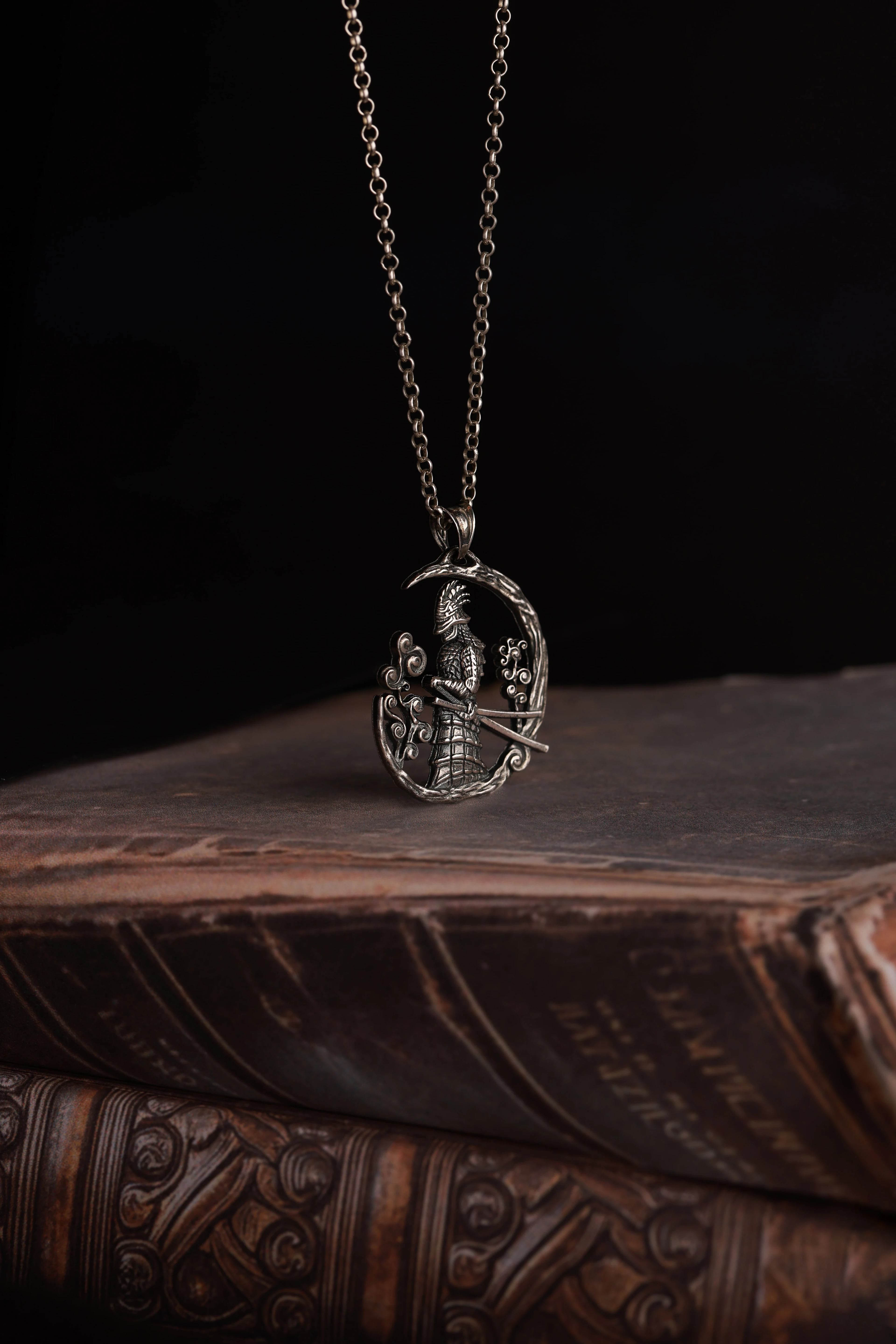 Samurai Moon Necklace