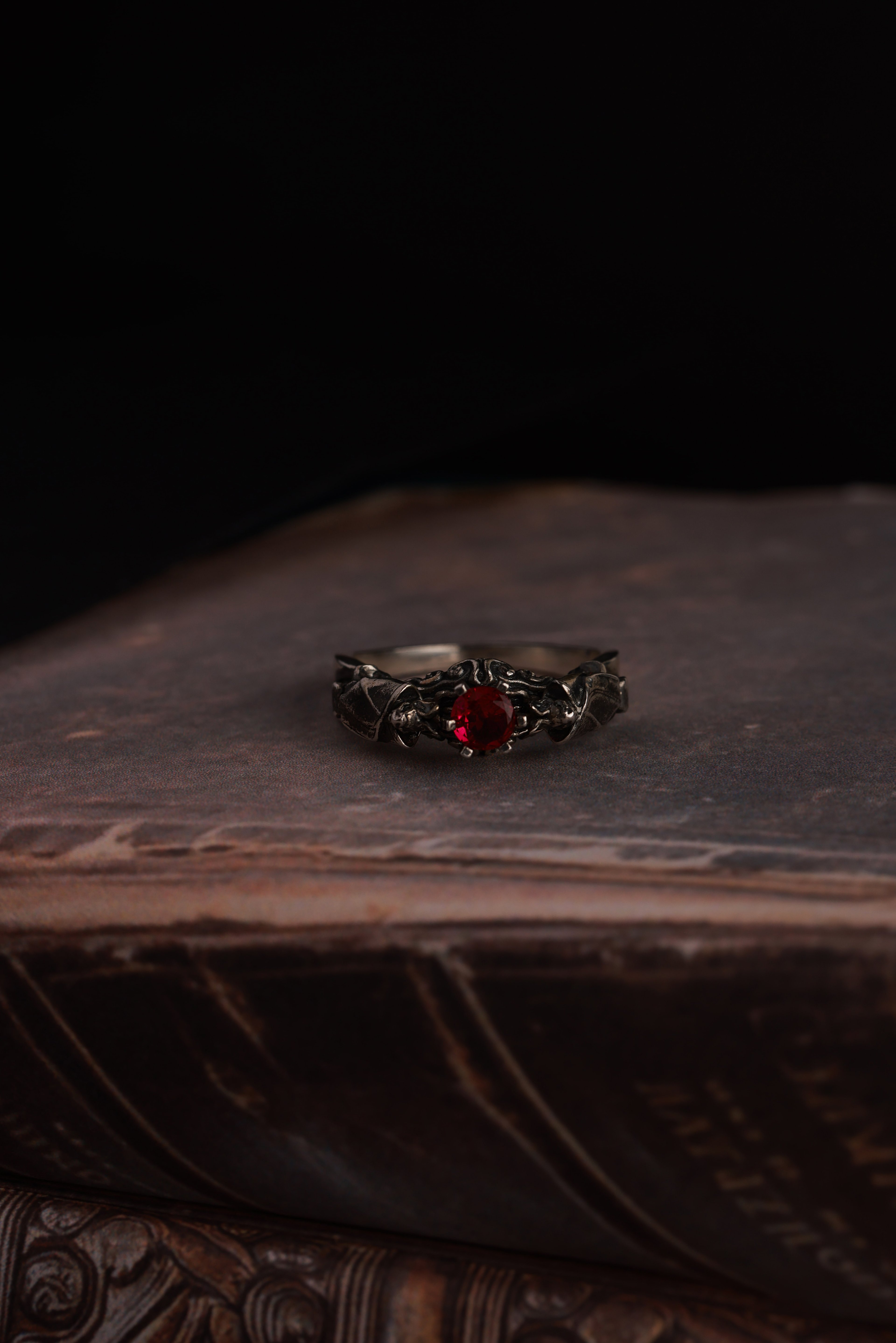 Gemstone Bat Ring