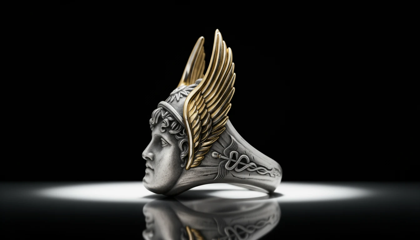 Hermes Kanatlı Yüzük