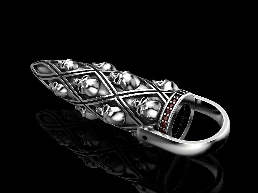 Armored Skull Necklace