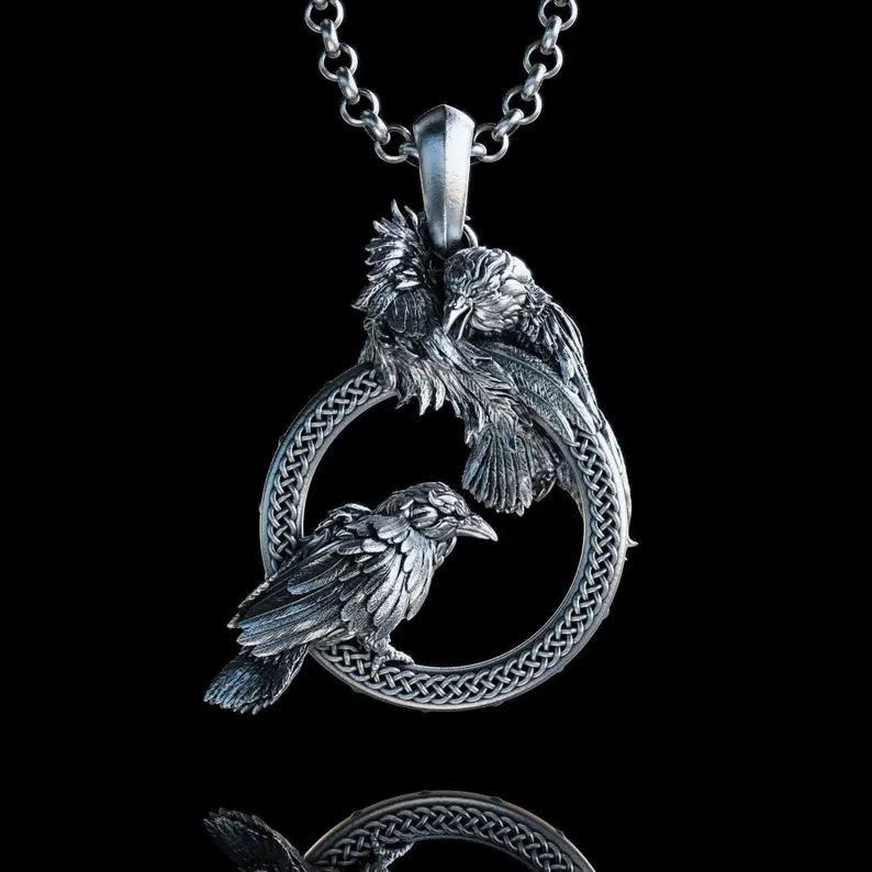 Hugin & Munin Necklace
