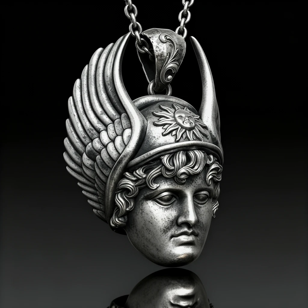 Hermes Kanatlı Kolye