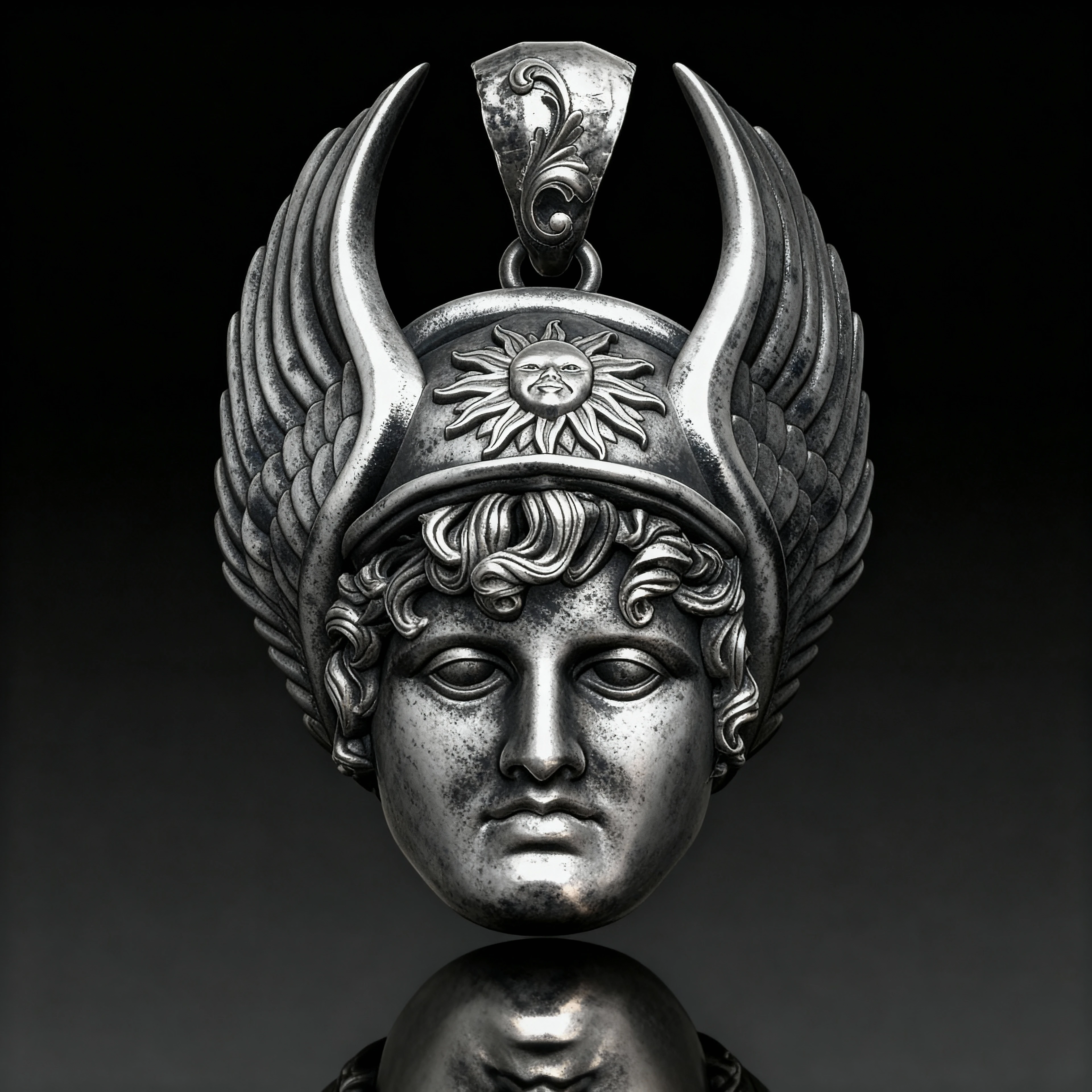 Hermes Kanatlı Kolye