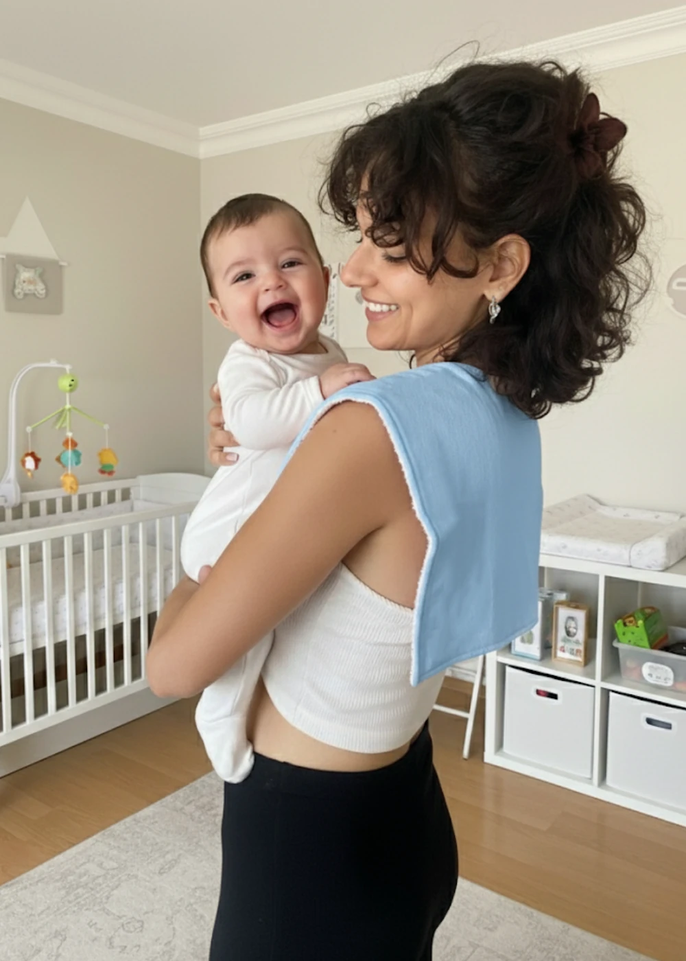 Çift Yönlü Müslin ve Havlu Omuz Bezi – 2’li Set | Organik 50x20 cm