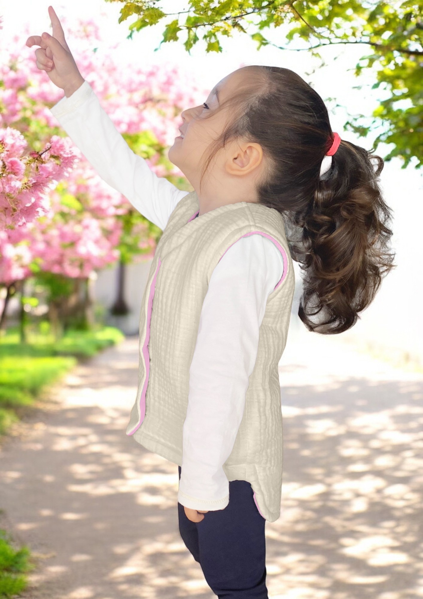 Üst Kalite Müslin Bebek Yelek Organik Müslin Çocuk Yelek Yenidoğan Yelek Kışlık Bebek ve Çocuk Yelek