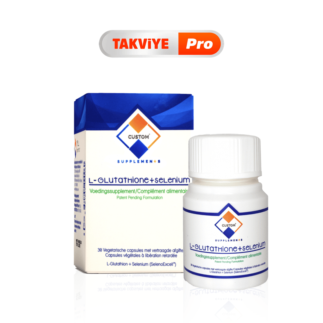 Custom Supplements Glutatyon + Selenyum Enterik Kapsül