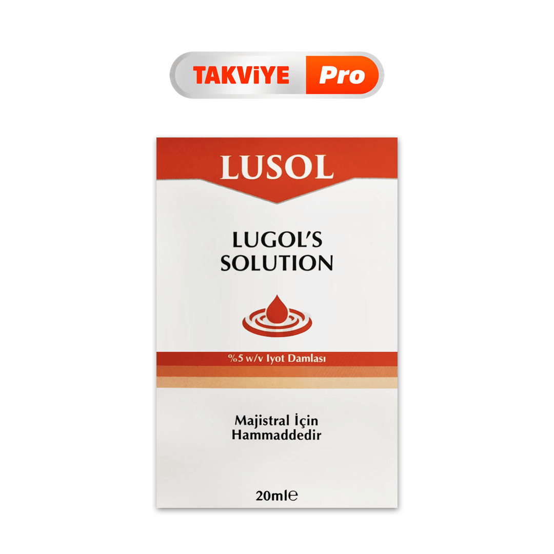 Lusol Lugol's Solution %5 İyot Damlası 20 ml