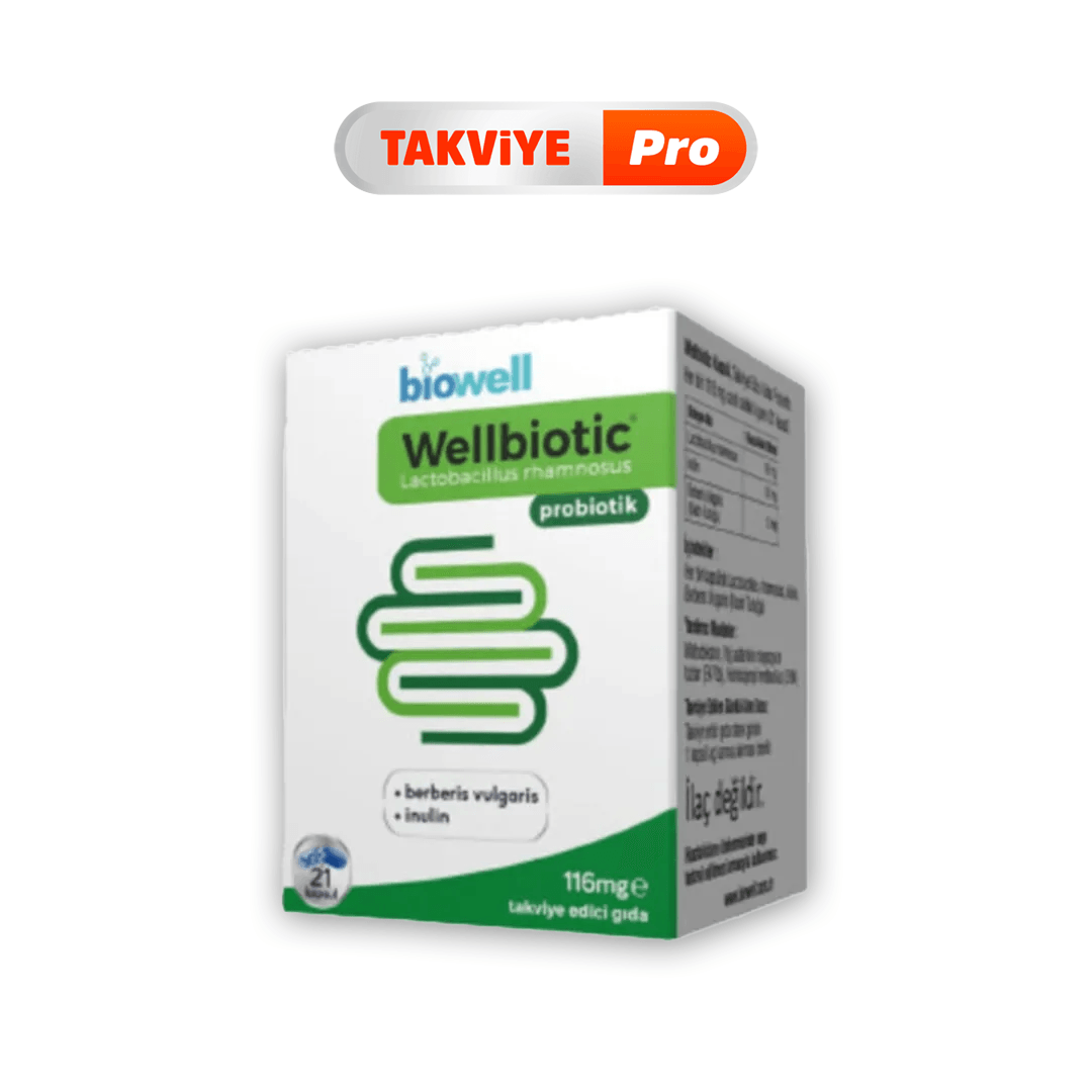 Biowell Wellbiotic Probiotik 116 mg 21 Kapsül