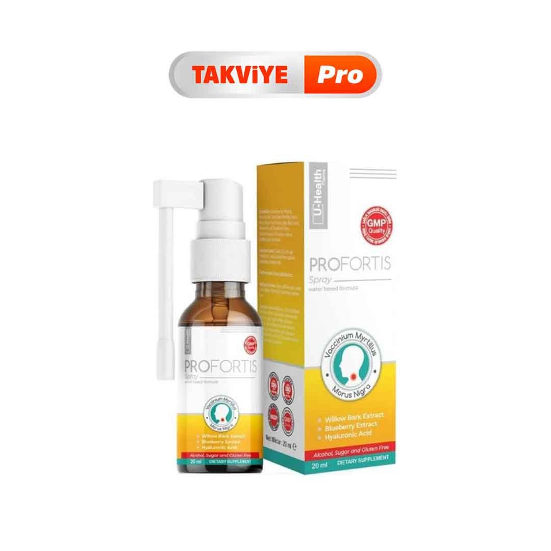 Profortis Spray U-Health 20 ml Boğaz Spreyi