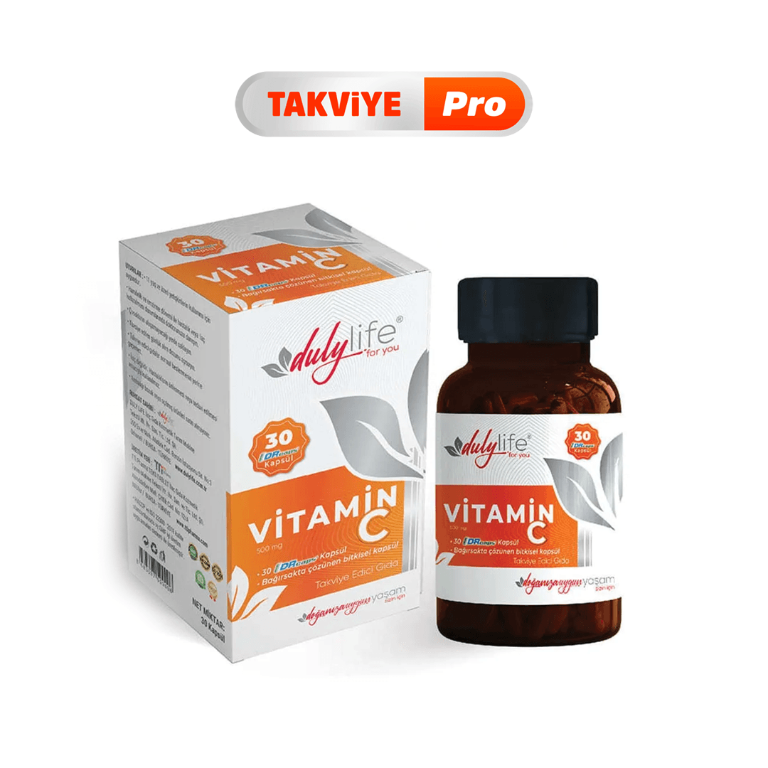 Dulylife Vitamin C 500 mg 30 Drcaps Kapsül 
