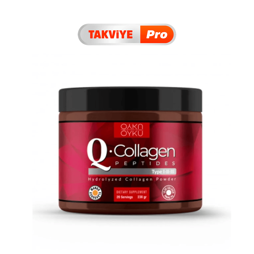 Q-Collagen Hidrolize Kollajen Tip 1-2- 3, Vitamin C