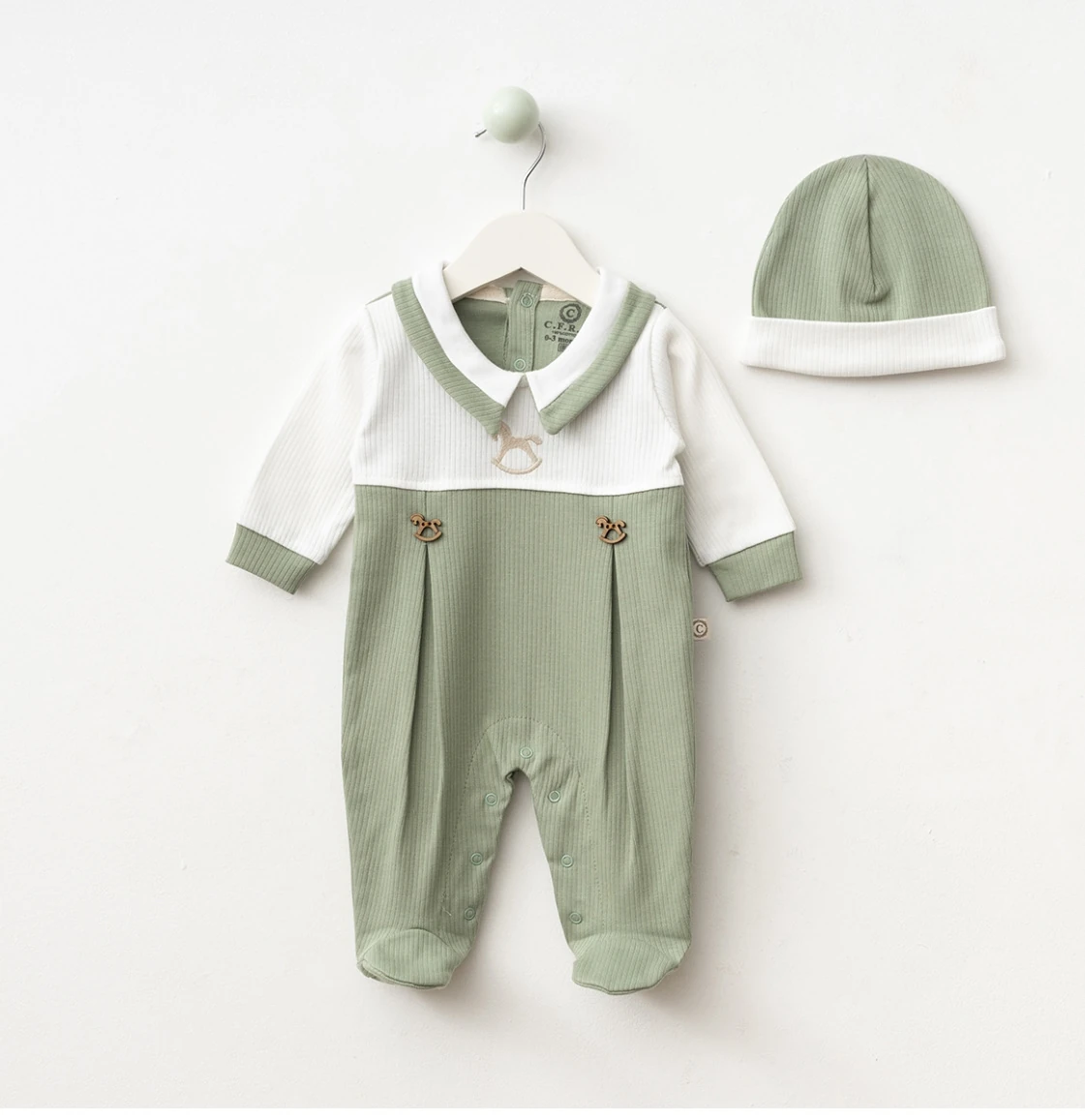 Erkek Nakış Desenli Tulum 