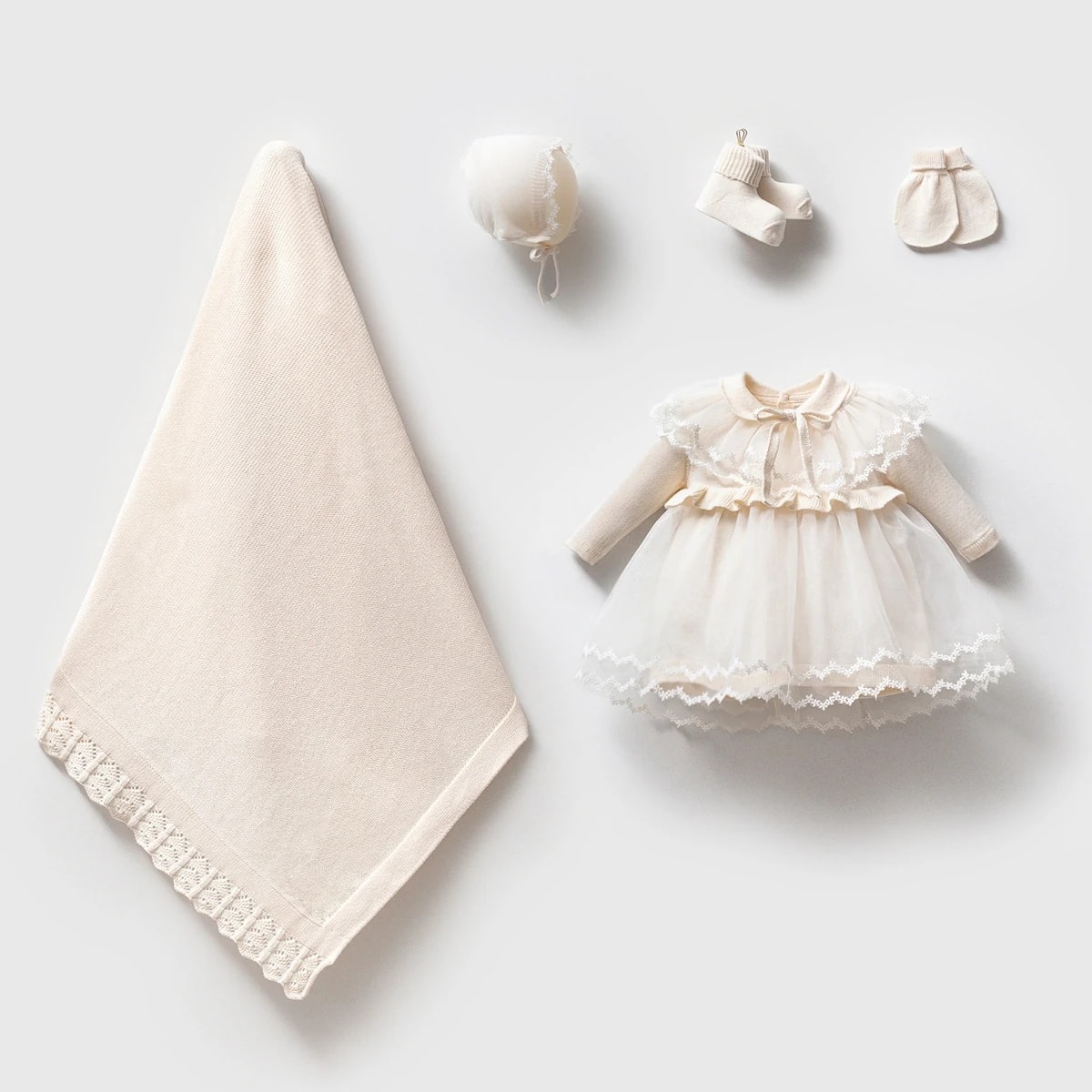 KREM NİPPERLAND KIZ 0-3 AY PRENSES 5Lİ SET