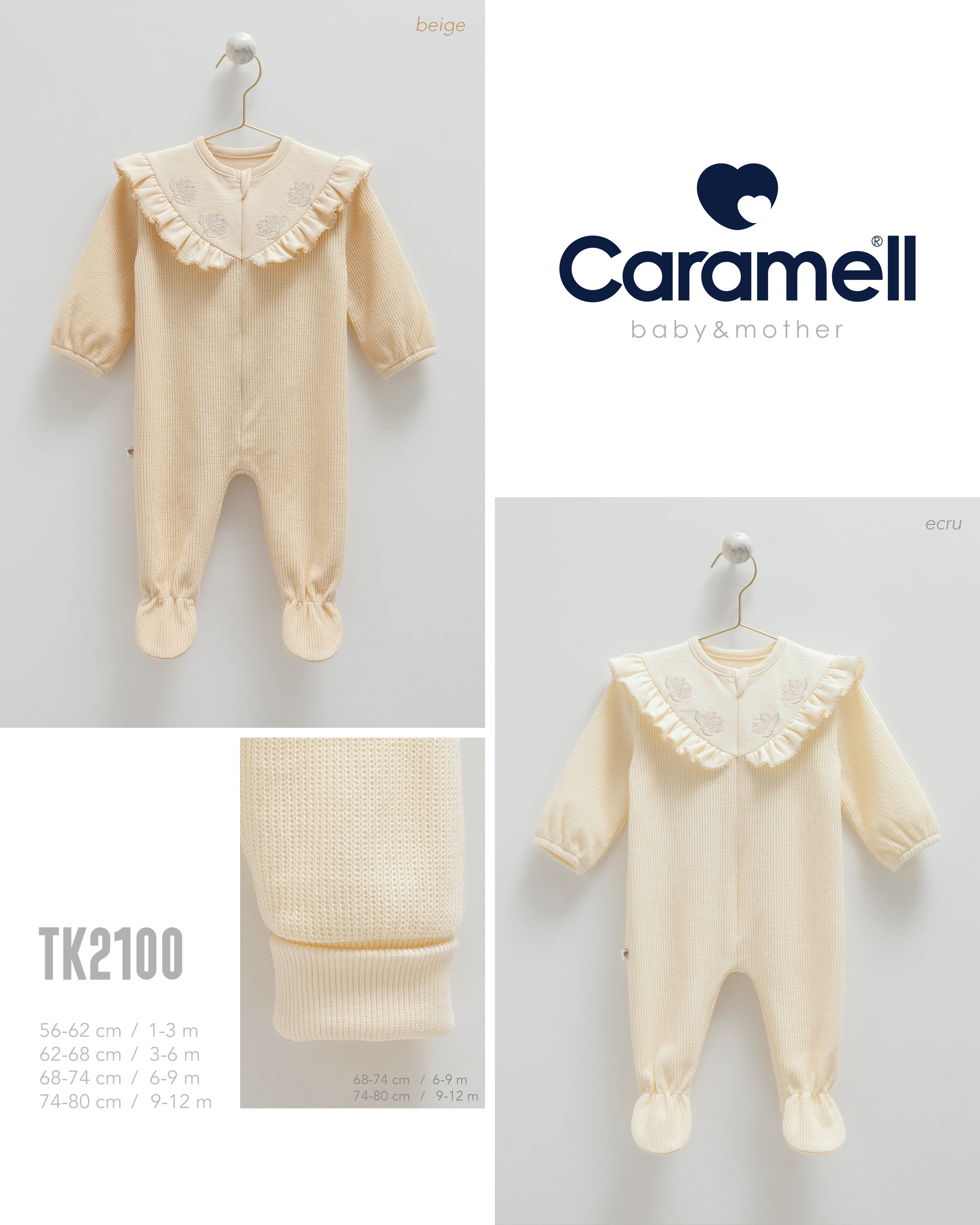 Caramell Kız Fermuarlı Tulum