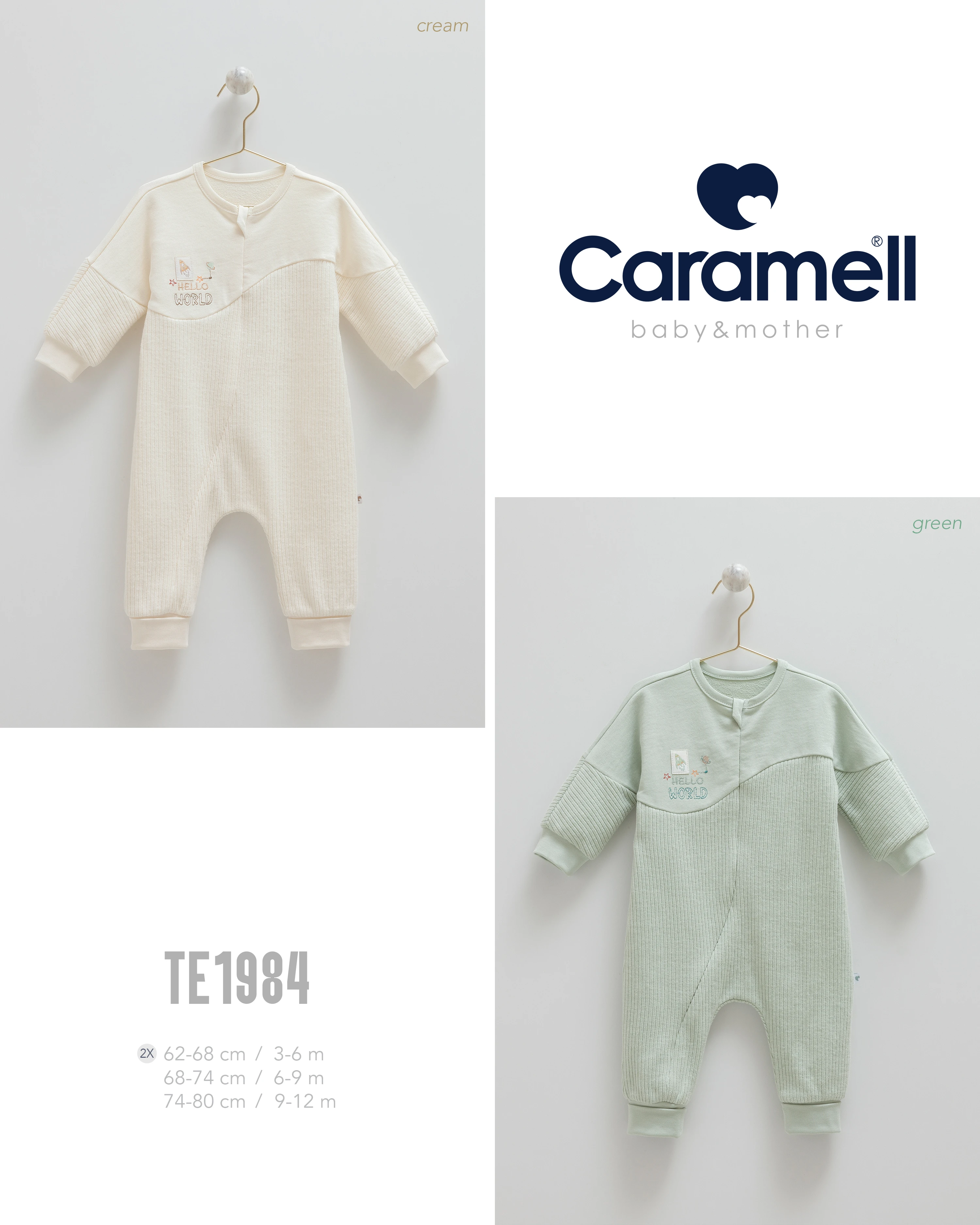 Caramell Fermuarlı Erkek Tulum