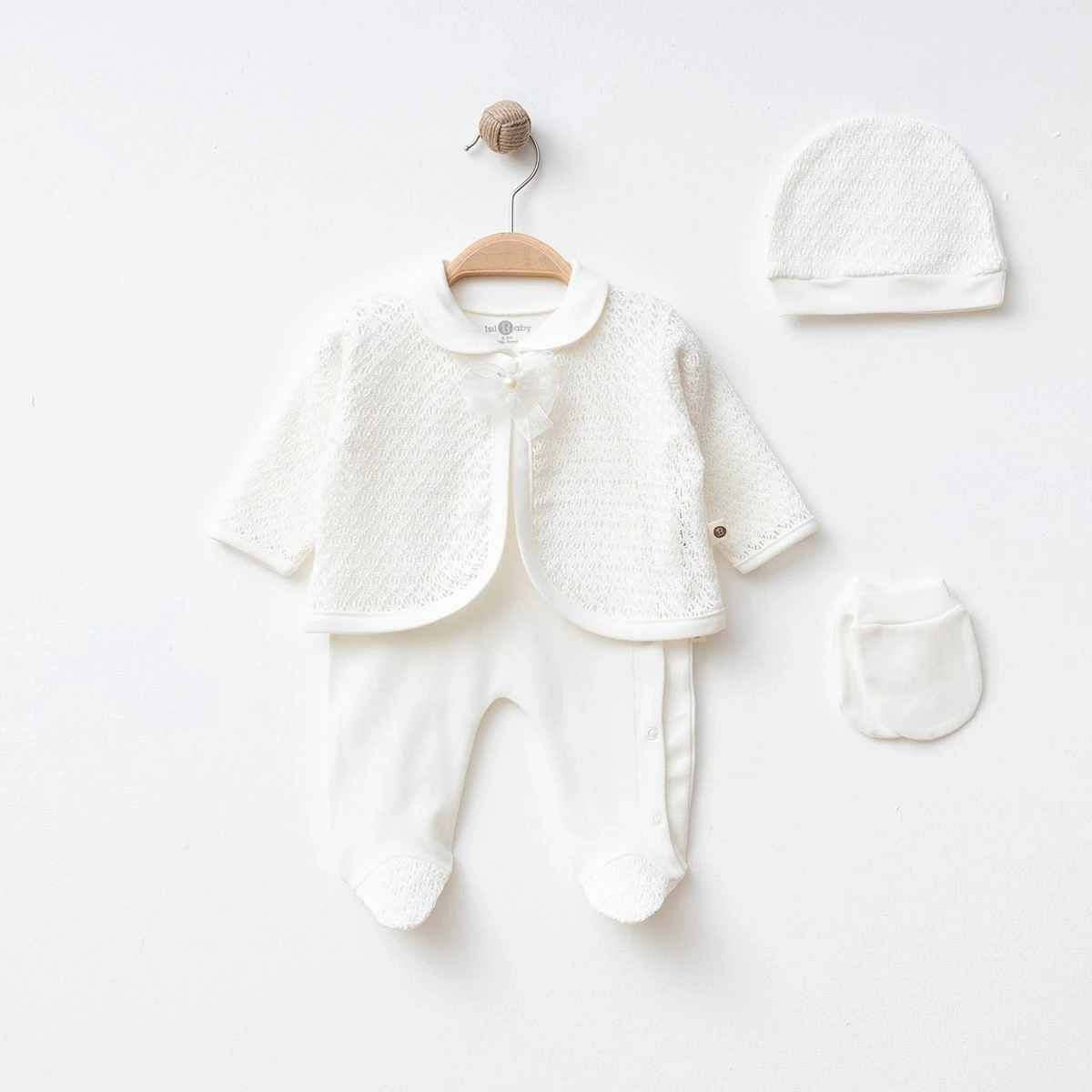 Kız Örme Pelerinli Tulum