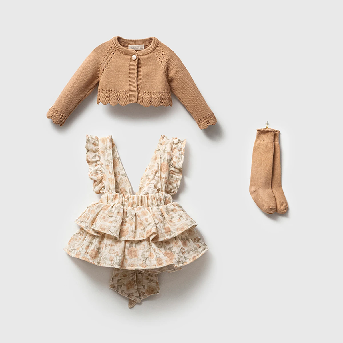 Nipperland Kız 3-6-9-12 Ay Rosalında Jile Elbise - 3-6 Ay