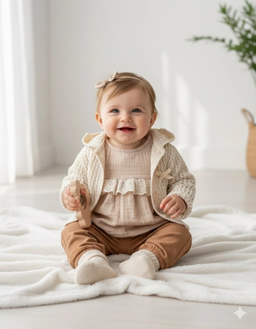 Triko Hırkalı 3lü Takım (KIZ)