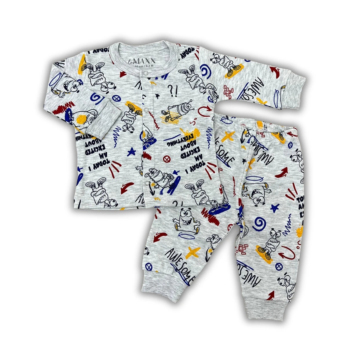 ERKEK 3-6-9 AY AWESOME PİJAMA TAKIMI