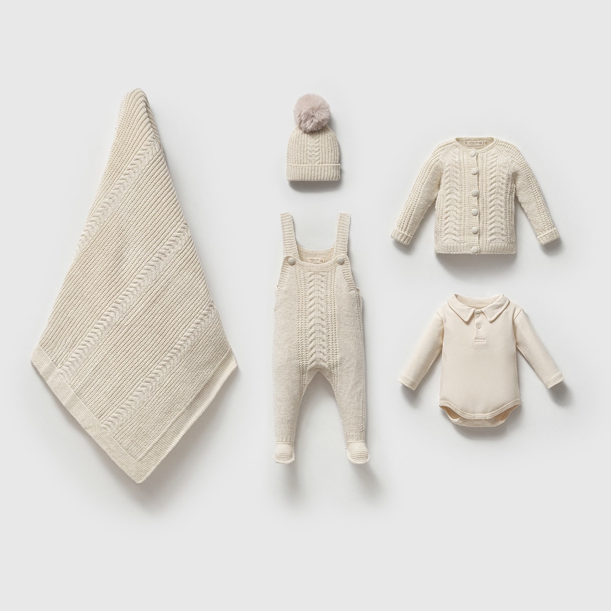 Nipperland Unısex 0-3 Ay Aran Saçlı Salopetli 5Li