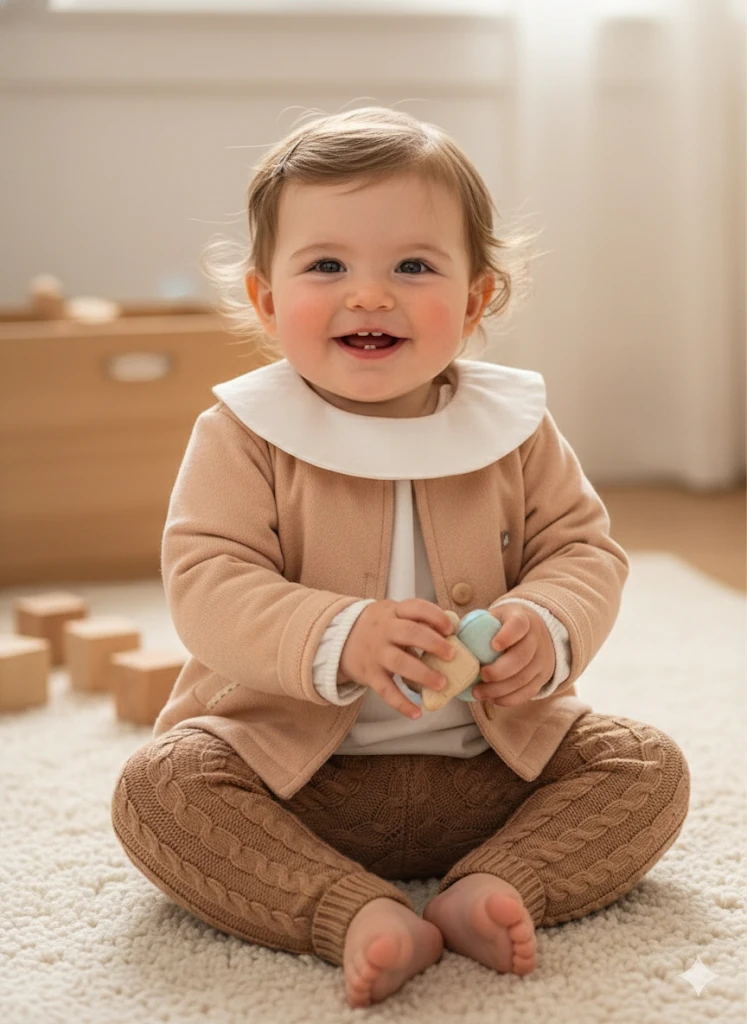 Kız Gömlekli Triko Takım 