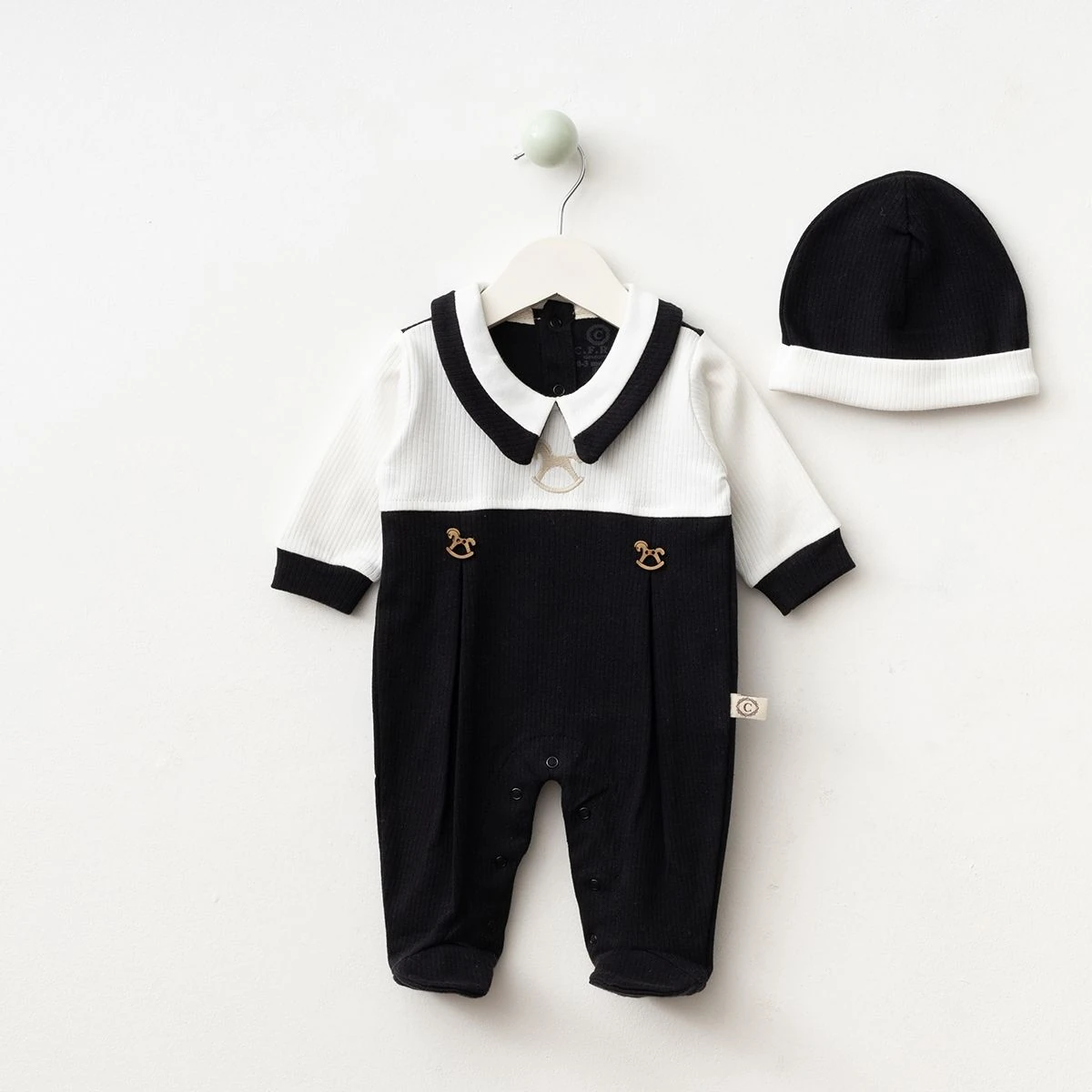 Erkek Nakışlı Penye Tulum