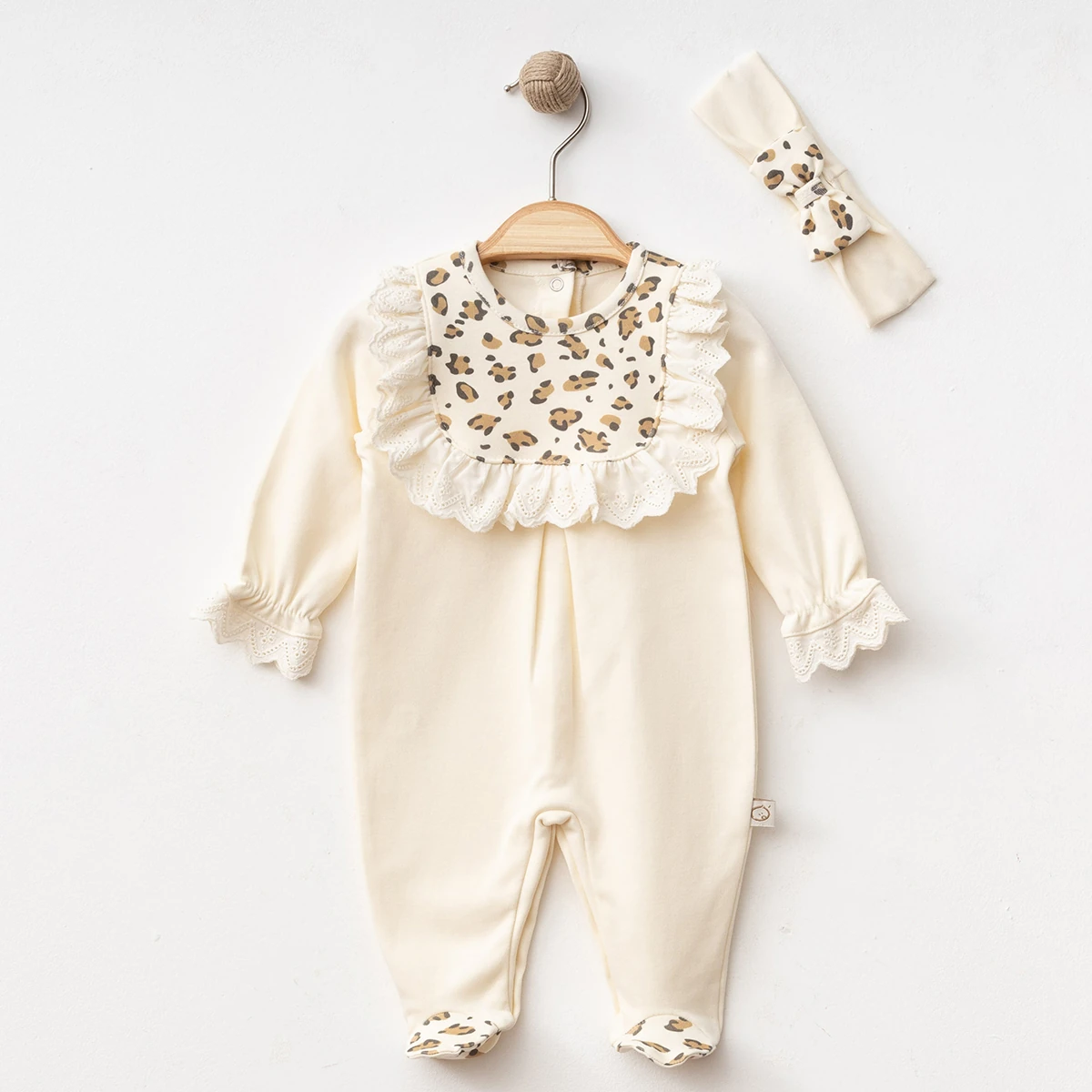 Kız Fistolu Leoparlı Tulum