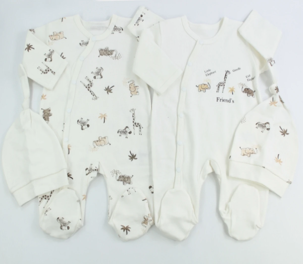 Fil Baskılı 2'li Tulum Set