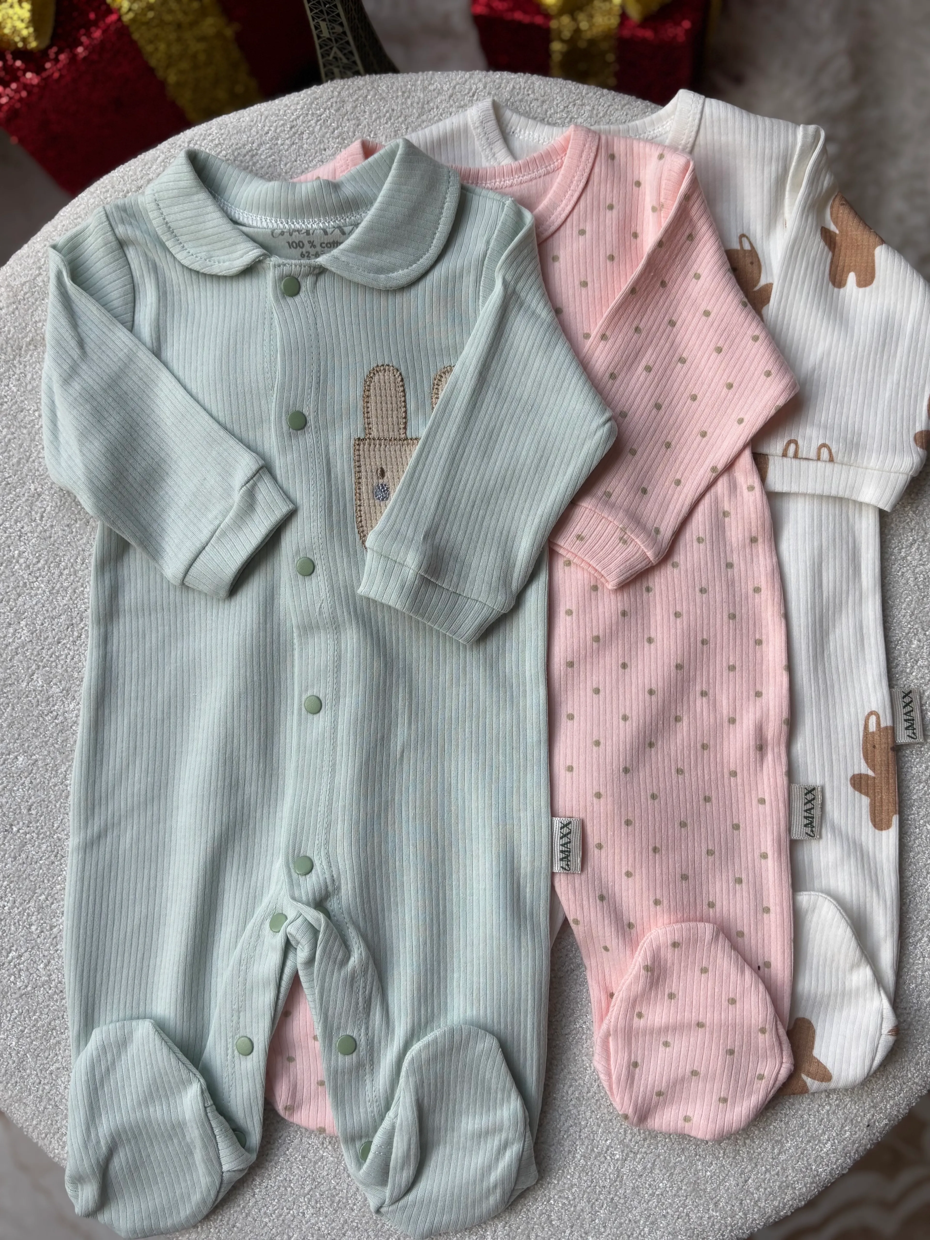 Kız Bebek 3lü Tulum Set