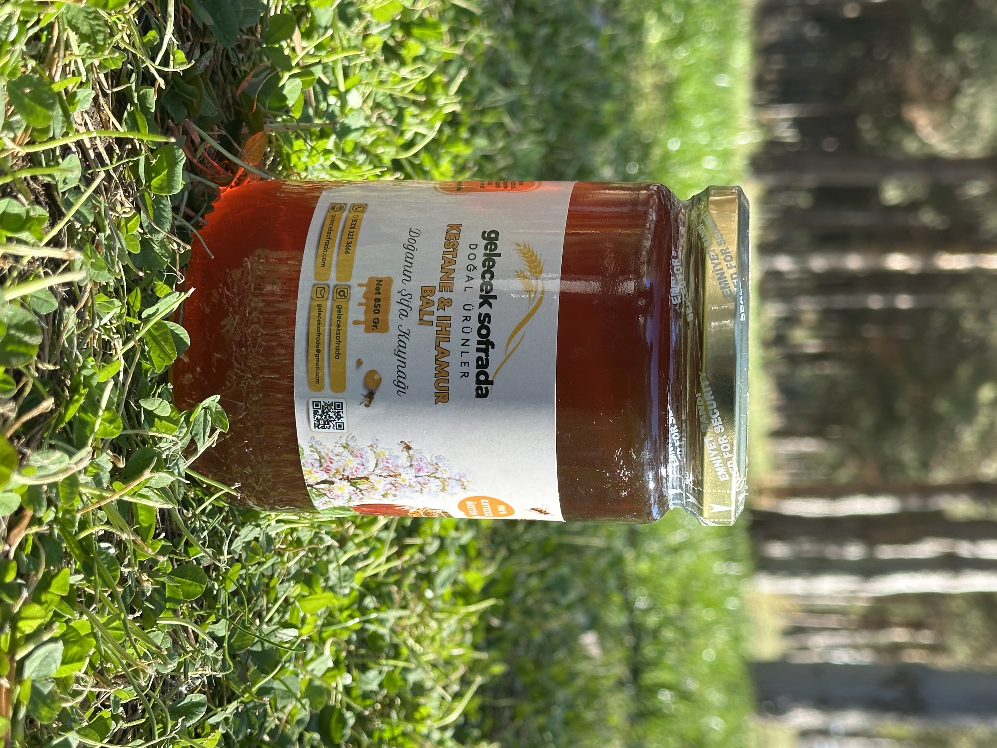 Doğal İkili Şifalı Bal Paketi – Kestane & Ihlamur 850 gr. + Ham Çiçek Balı 850 gr.