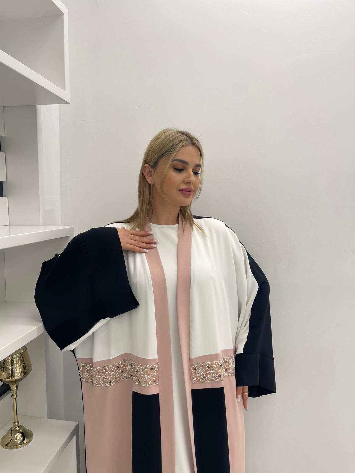 2807 ÇOK RENKLİ OVERSIZE ABAYA 