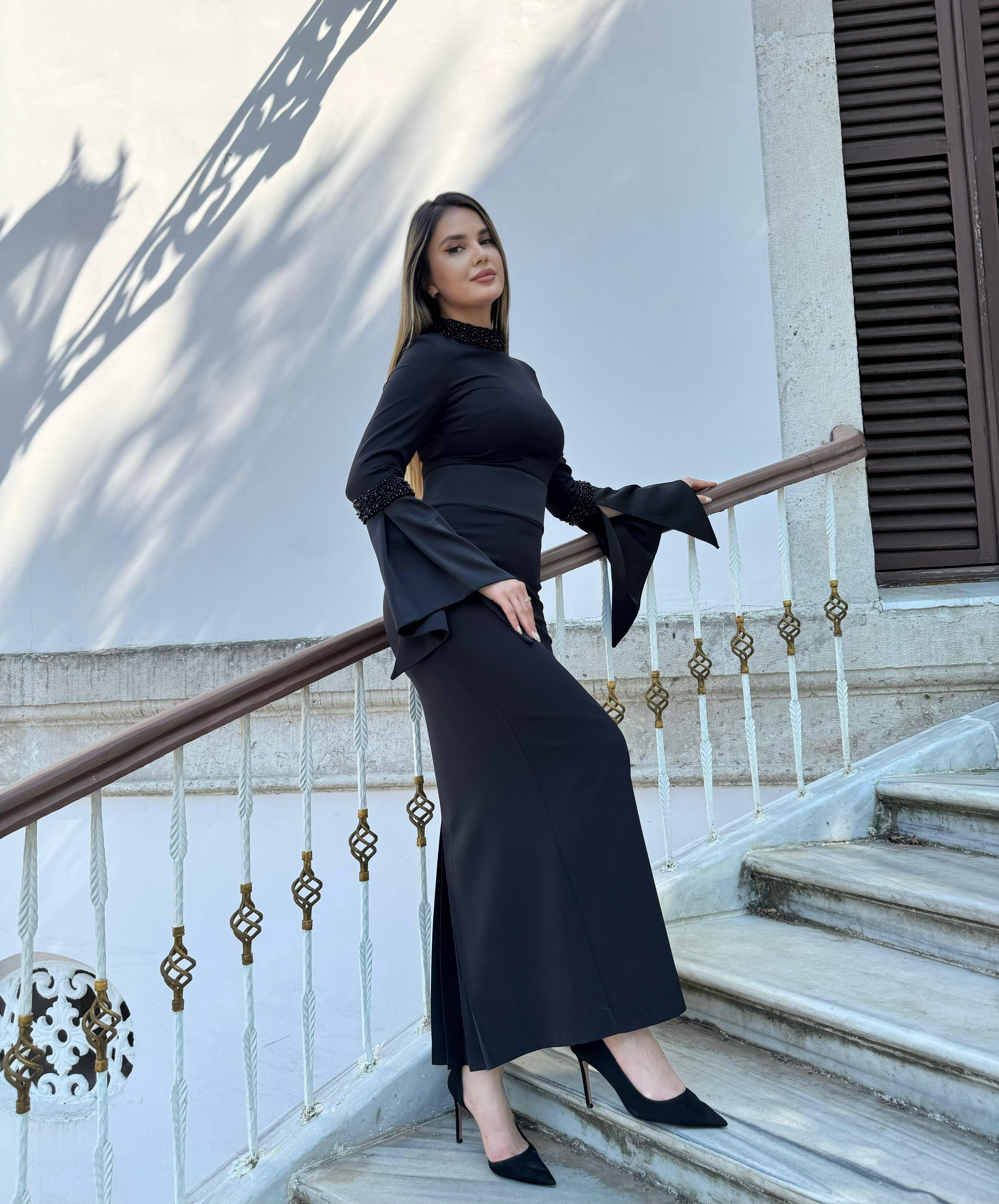 3230 ÖZEL TASARIM ELBİSE