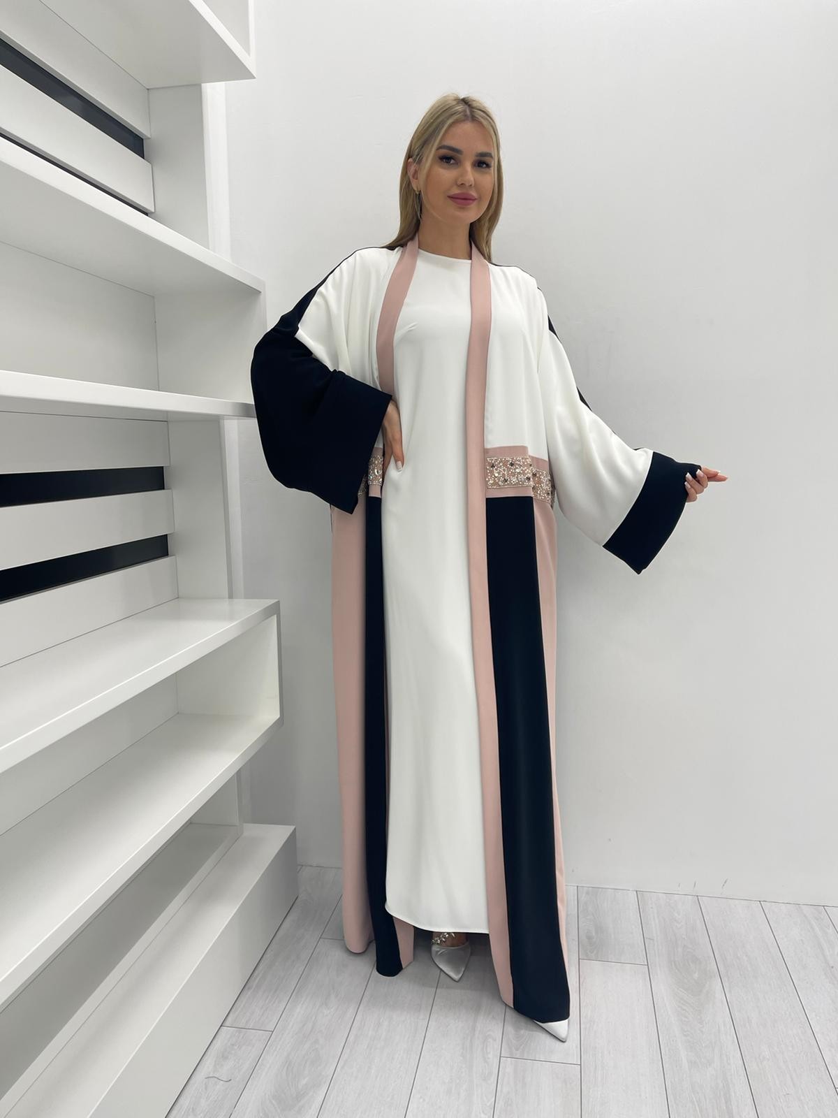 2807 ÇOK RENKLİ OVERSIZE ABAYA 