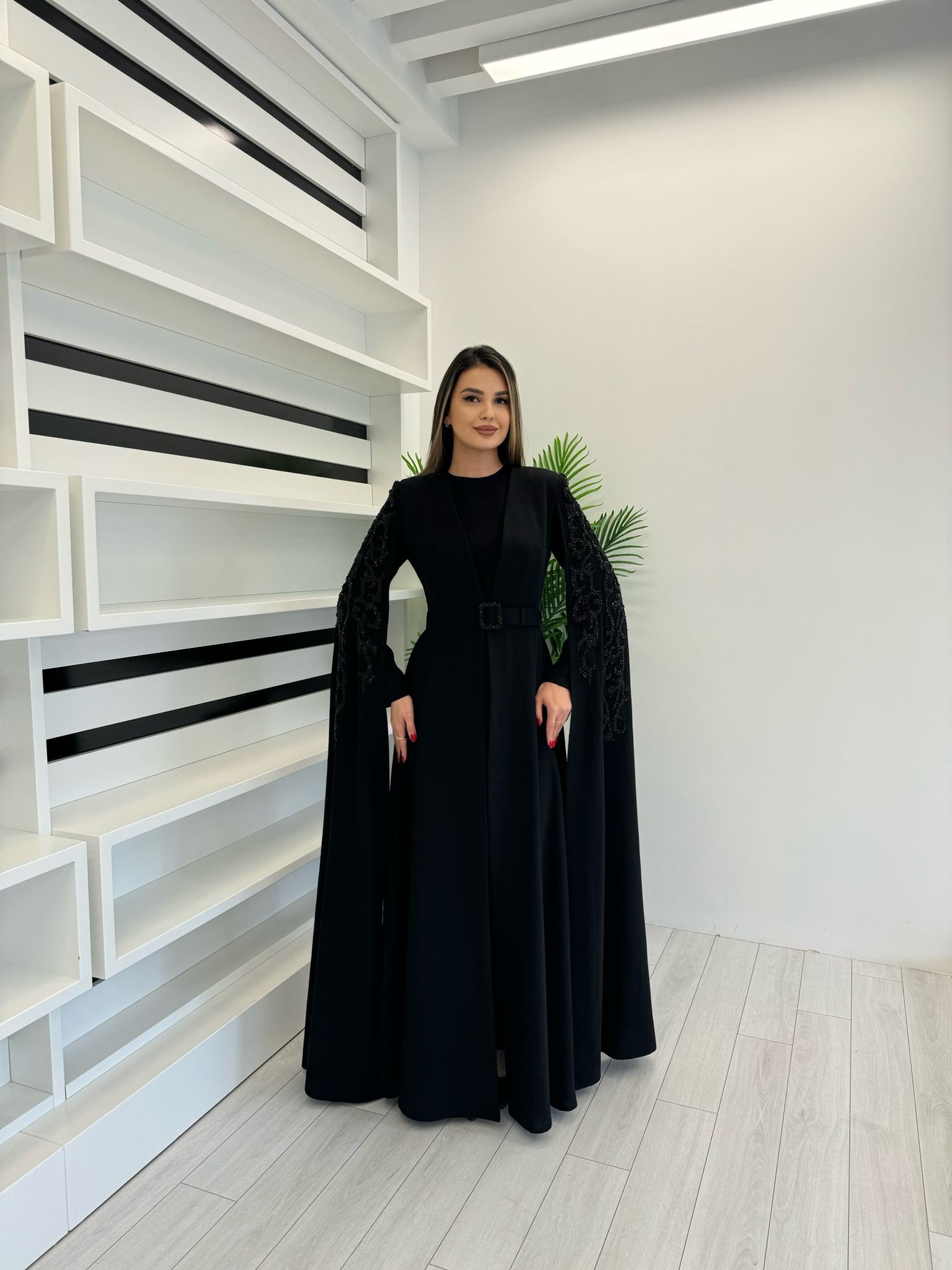 2921 ABAYA SUIT - BLACK