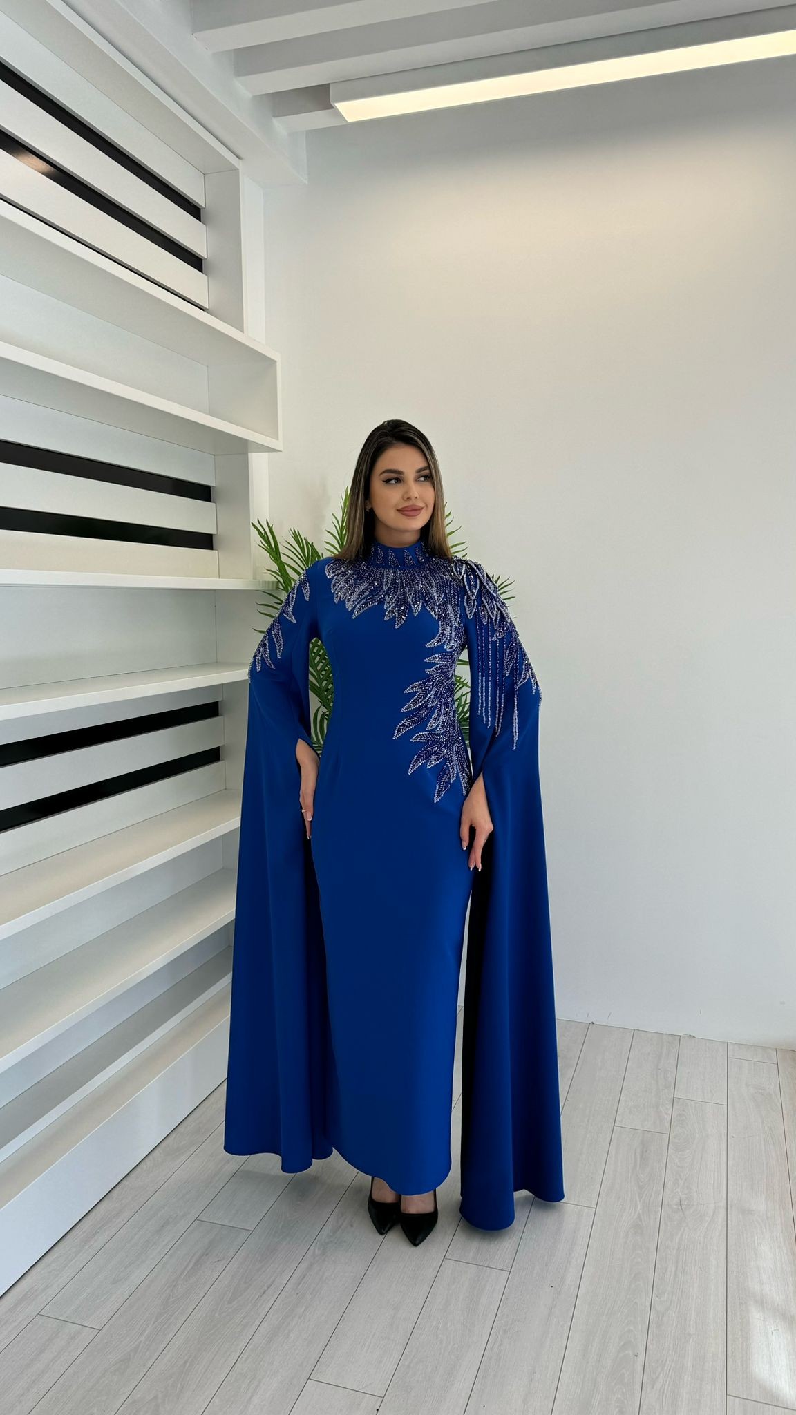 2958 ÖZEL TASARIM ELBİSE EL İŞÇİLİĞİ 