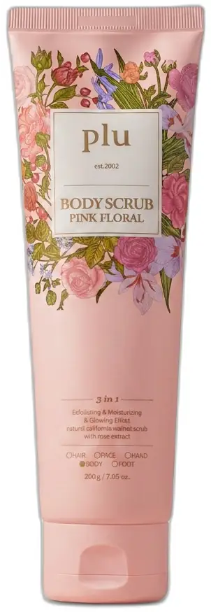 plu Body Scrub Pink Floral 200g