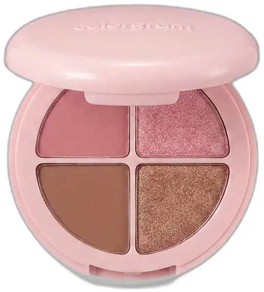 colorgram Pocket-Ring Eye Shadow Palette (4 Options) - 01 Coral Peach