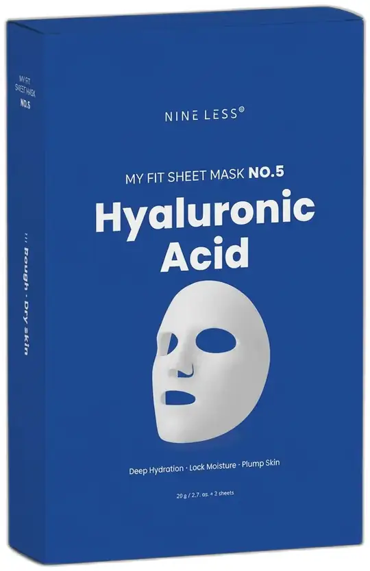 NINE LESS Nine Less My Fit Yaprak Maske No.5 Hyaluronik Asit (5 Adet)