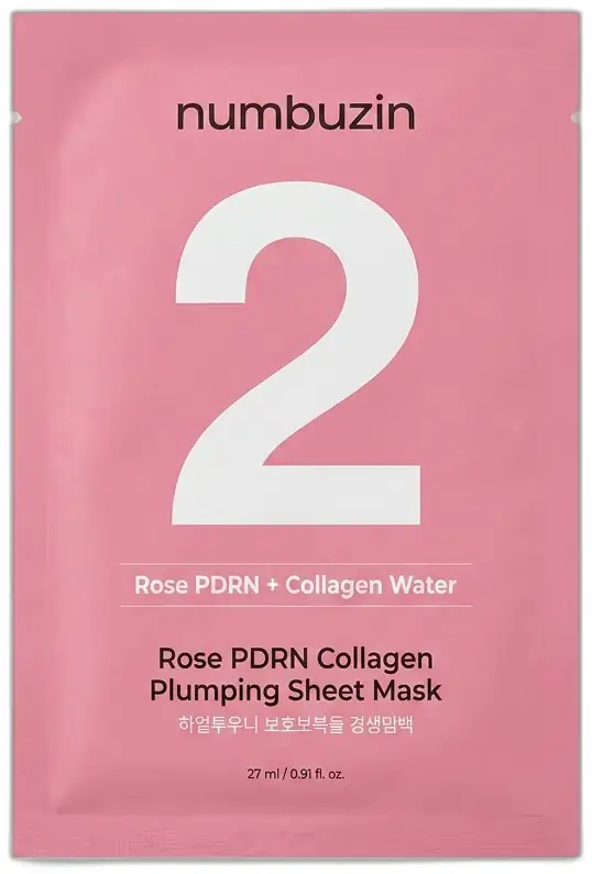 Numbuzin Numbuzin No.2 Rose PDRN Kolajen Dolgunlaştırıcı Yaprak Maske (1 Adet)