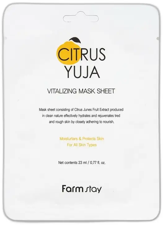 Farm Stay Farm Stay Citrus Yuja Canlandırıcı Yaprak Maske 23ml
