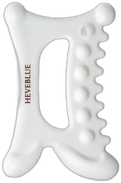 Heveblue Heveblue Natural White Clay Yatıştırıcı Gua Sha