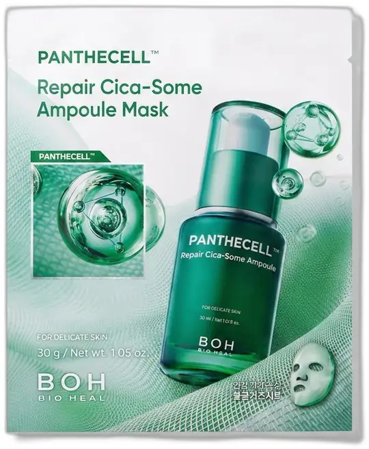 Bioheal Boh BIOHEAL BOH Panthecell Onarıcı Cicasome Ampul Maske Sheet (2 Options) (1ea/5ea+1ea) - [SINGLE] 1ea
