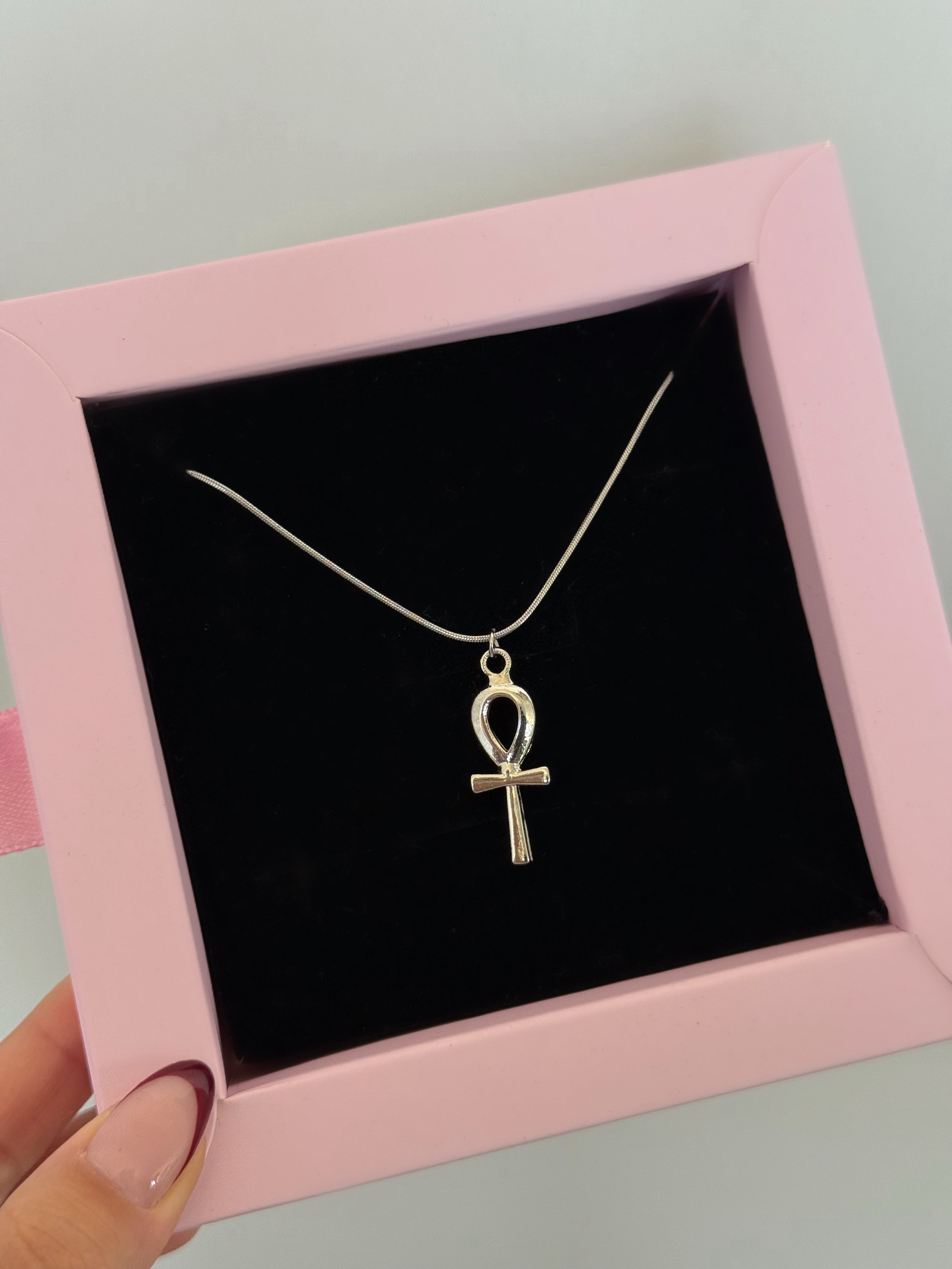 Çelik Silver Ankh Kolye