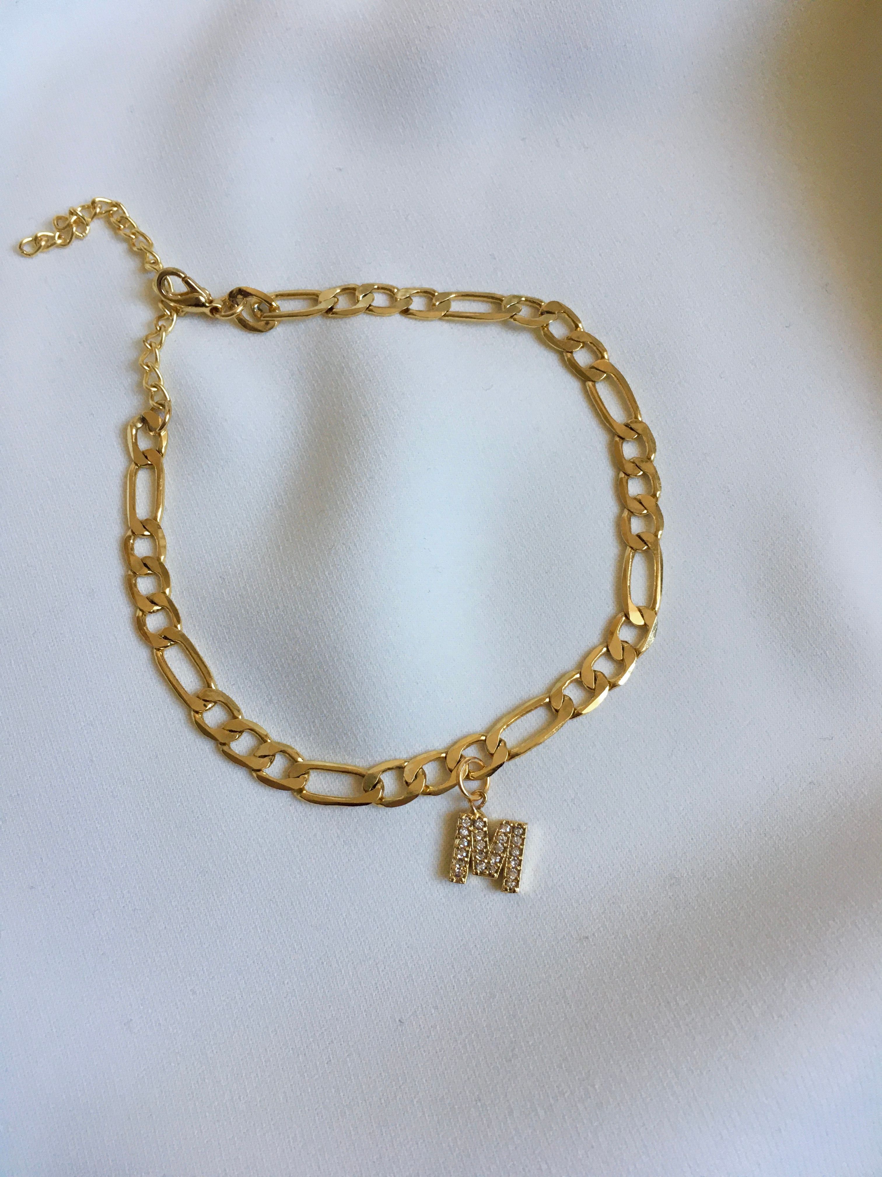 Letter Anklet