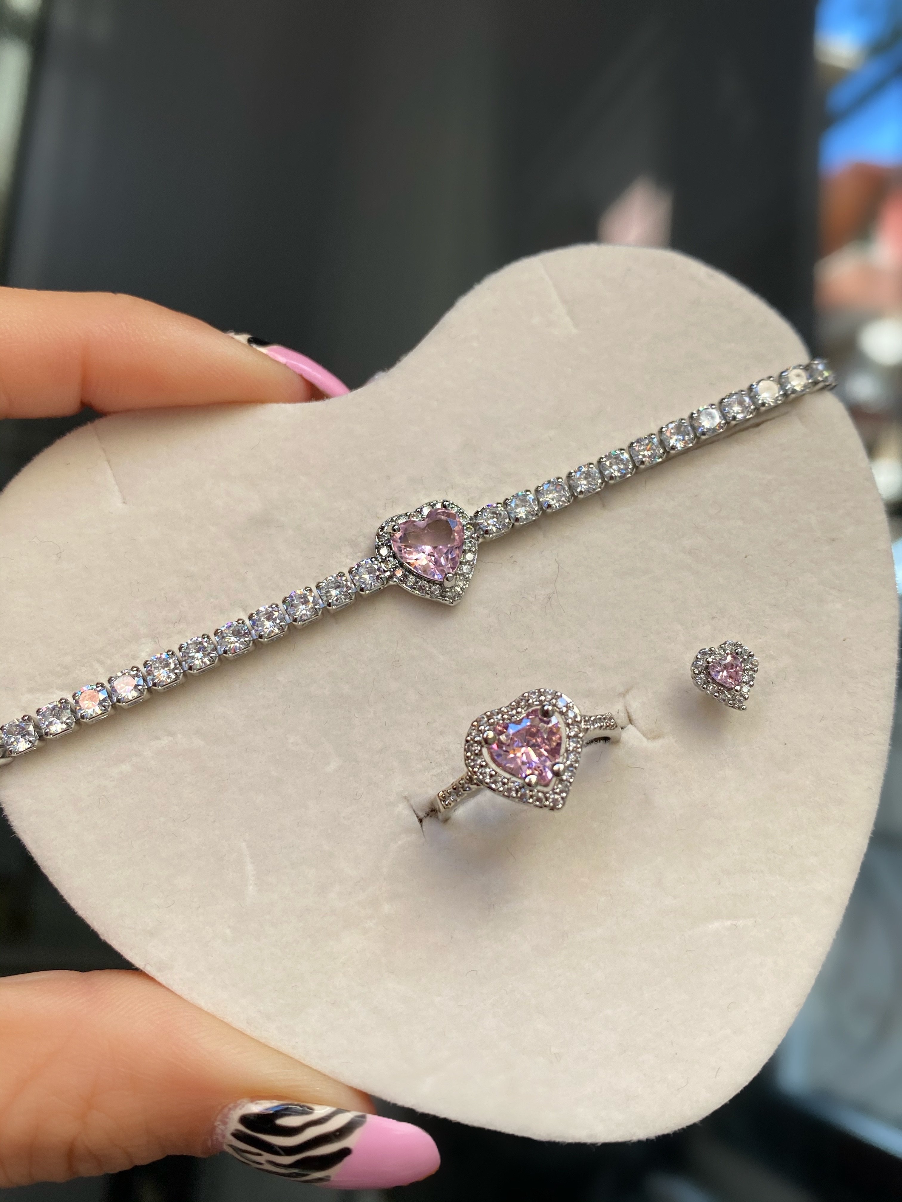 Swarovski Bileklik & Yüzük & Piercing Set