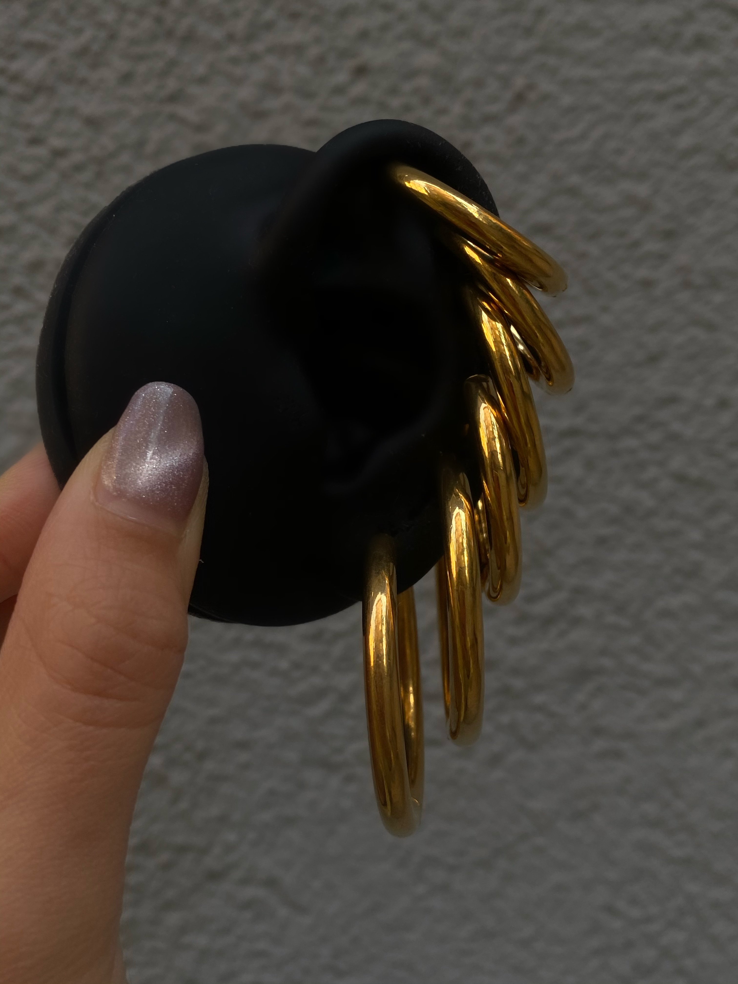 Çelik Gold 6 Lı Küpe Seti