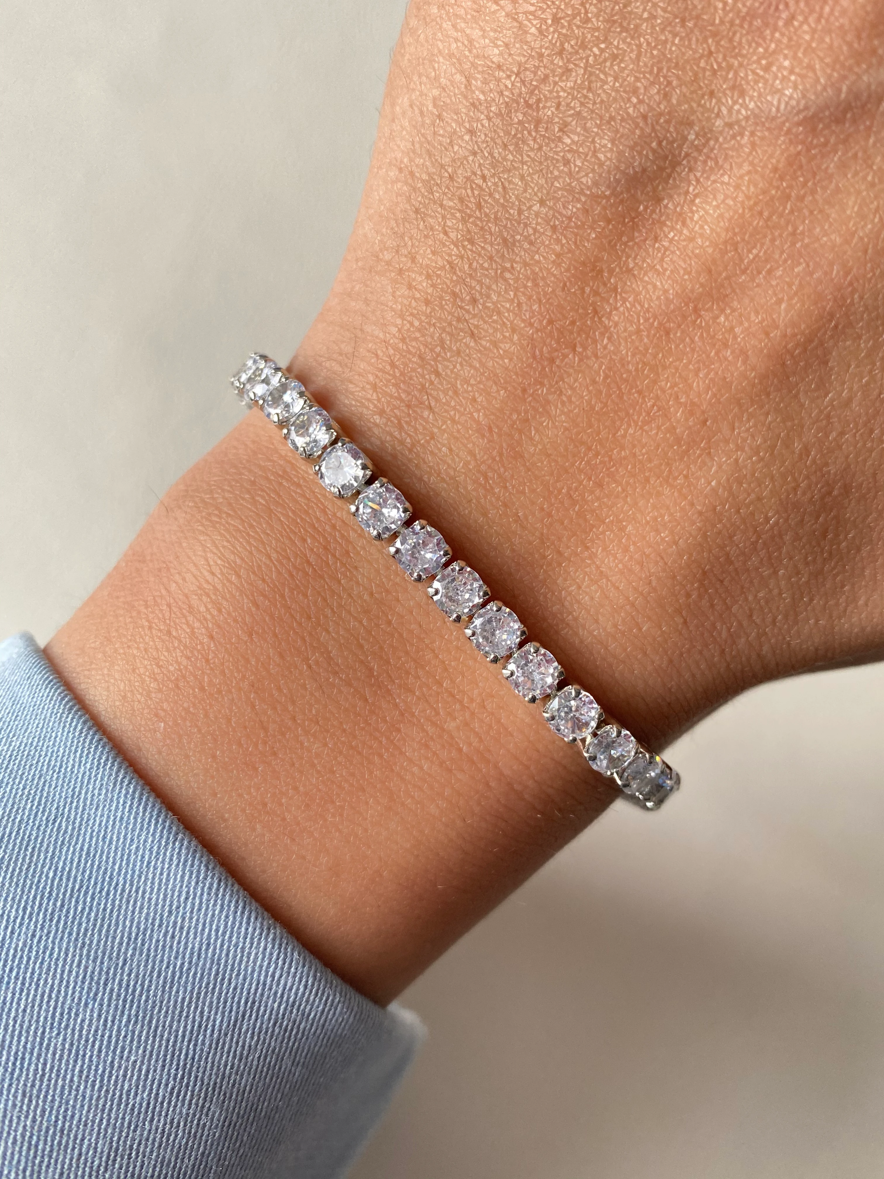 Çelik Silver Su Yolu Bileklik