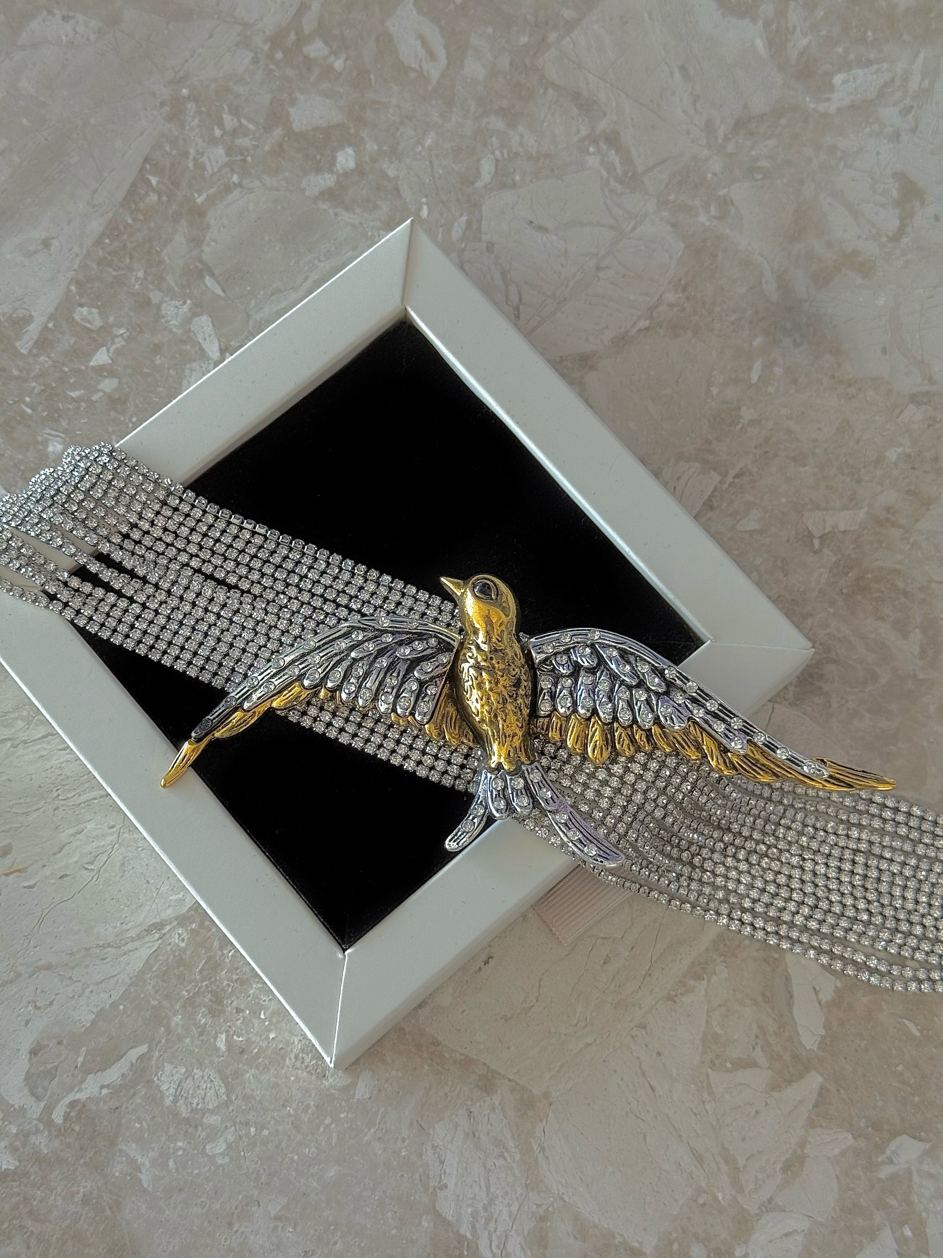 Tasarım Anka Kuşu Choker 